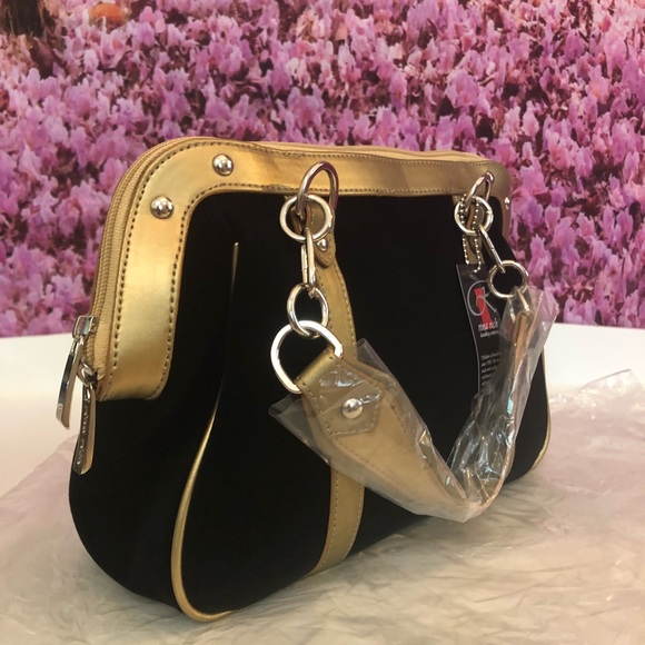 Gold Silver & Black Doctor Style Satchel - Retail - Picture 3 of 8